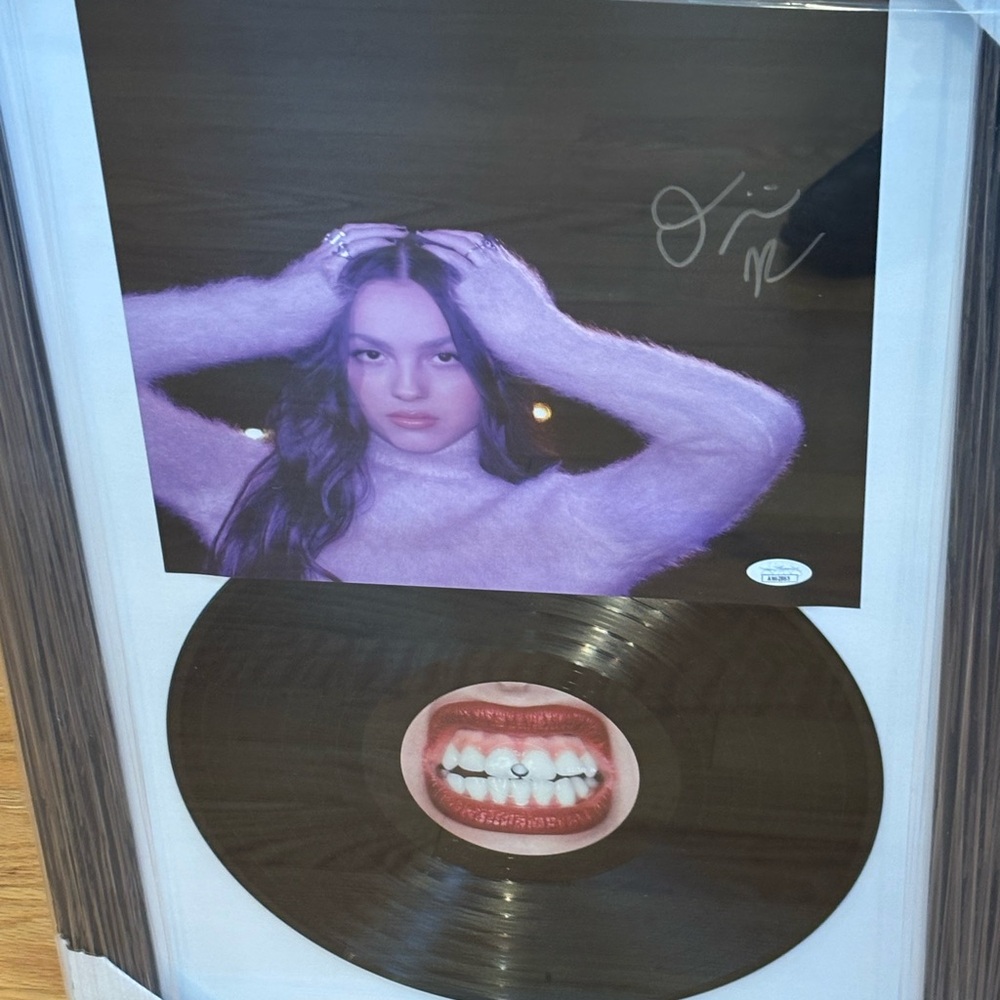 Framed Olivia Rodrigo “Guts” Album cover with Album